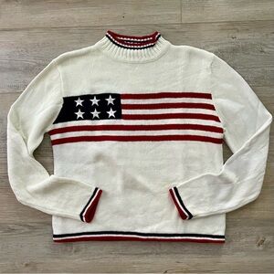 Vintage American Flag Sweater
